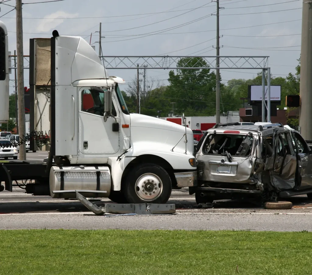 photo of truck accident