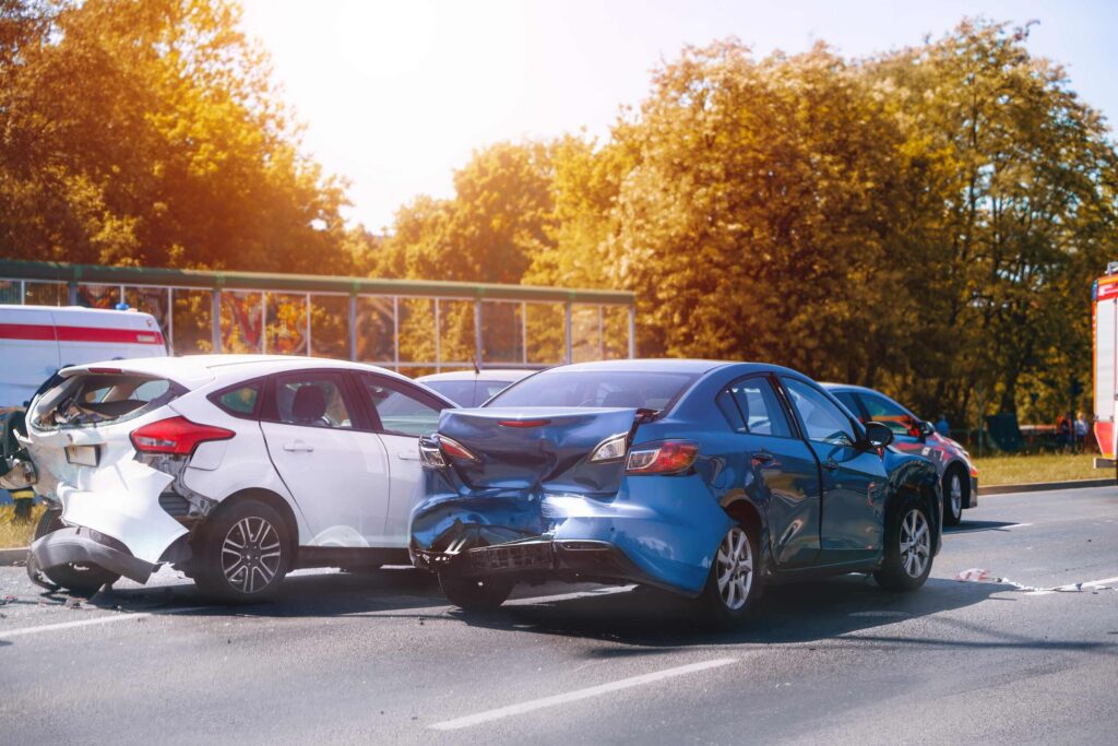 A severe multi car collision on the road highlights why victims need assistance from Bryan Car Accident Lawyers.